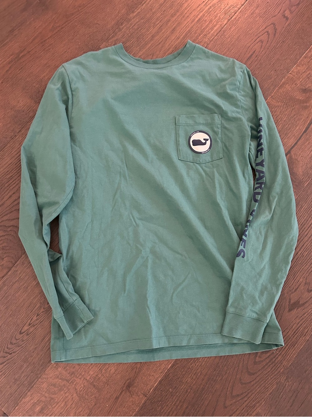 Vineyard Vines Men's Long-Sleeve Cotton Pocket Tee - Green Small